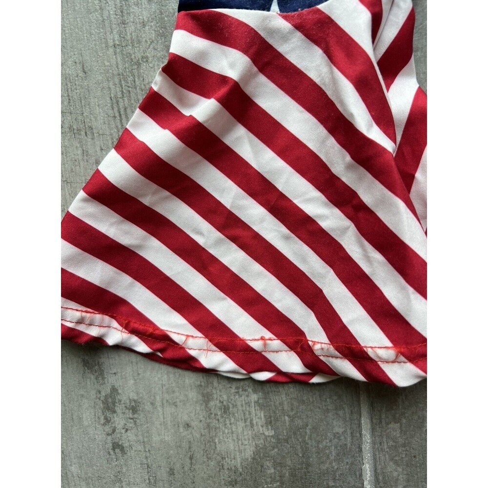 Los Angeles Boutique Toddler Girl American Flag Outfit Holiday Party Jumpsuit 3T - Picture 8 of 11